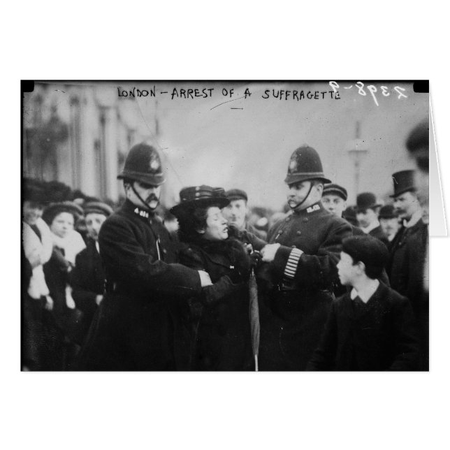 Arrestatie van een Suffragette in Londen England c (Voorkant Horizontaal)