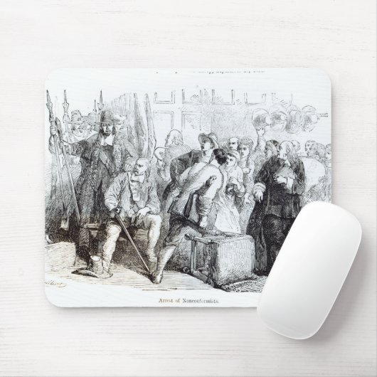 Arrestatie van nonconformisten muismat (Met muis)