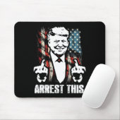 Arresteer Deze Trump Grappige Middenvinger Vs Amer Muismat (Met muis)