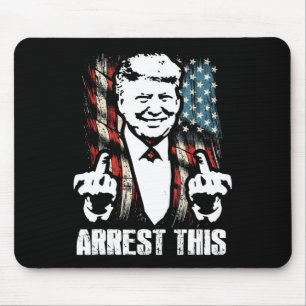 Arresteer Deze Trump Grappige Middenvinger Vs Amer Muismat