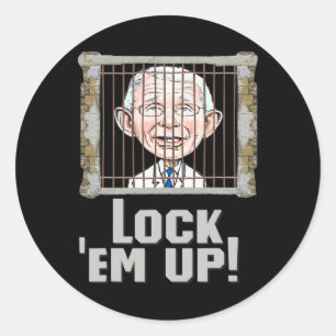Arresteer Fauci Loog Ontsla Fauci Anti Presidentie Ronde Sticker