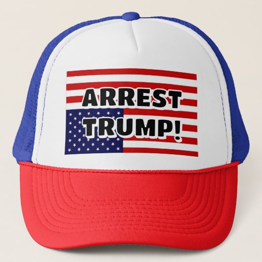 ARRESTEER TRUMP! TRUCKER PET (Voorkant)