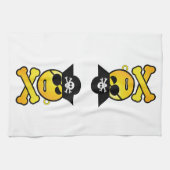 ARRGH - GRR Emoticon Pirate Theedoek (Horizontaal)