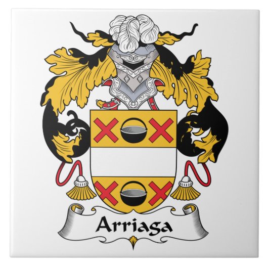Arriaga Family Crest Tegeltje (Voorkant)