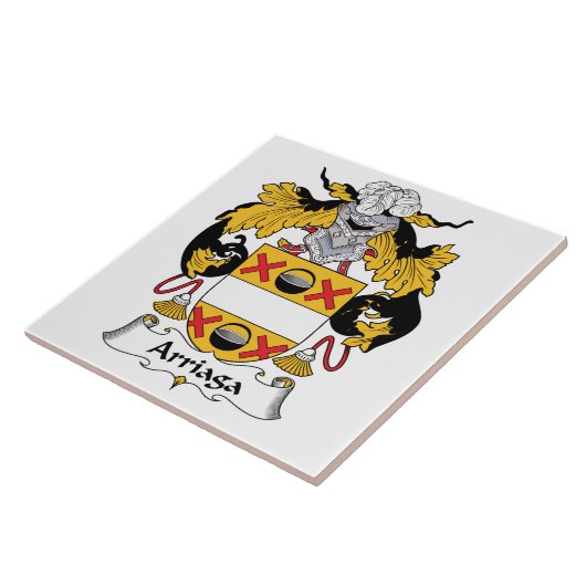 Arriaga Family Crest Tegeltje (Zijkant)