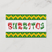 arriba buritto ( trouwe punch card ) klantenkaartje (Voorkant)