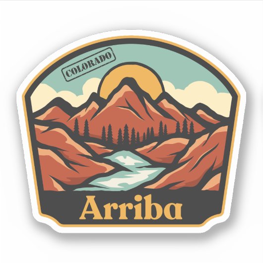 Arriba, Colorado Sticker (Voorkant)