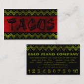 arriba taco stand ( loyalty punch card ) (Voorkant / Achterkant)