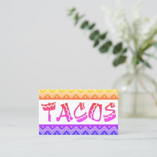 Arriba Taco's (Loyalty Punch Card) Klantenkaartje (Staand voorkant)