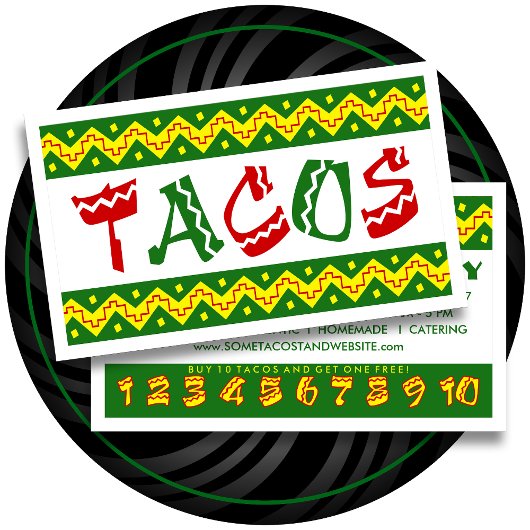 Arriba Taco's (Loyalty Punch Card) Klantenkaartje