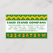 Arriba Taco's (Loyalty Punch Card) Klantenkaartje (Achterkant)