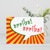 arriba. : zeepbel in de strip kaart (Staand voorkant)