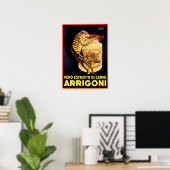 ARRIGONI Real Meat Extract Italy Food Supplement Poster (Thuiskantoor)