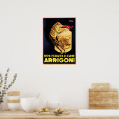 ARRIGONI Real Meat Extract Italy Food Supplement Poster (Keuken)