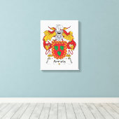 Arriola Family Crest Canvas Afdruk (Insitu (Houten vloer))