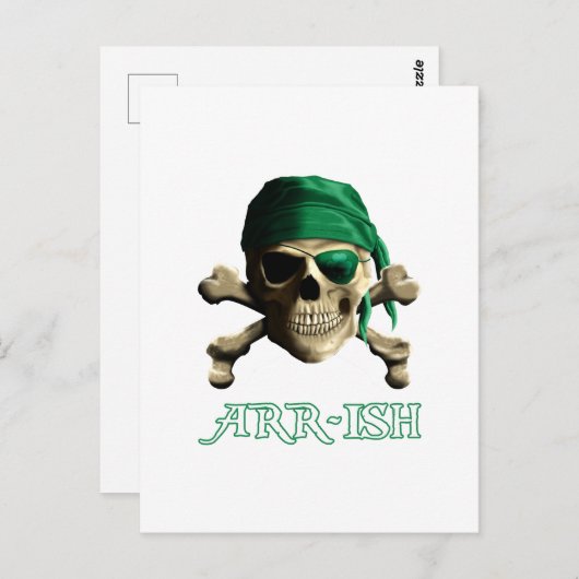 ARRish Funny Irish Pirate Saint Patricks Day Briefkaart (Voorkant / Achterkant)