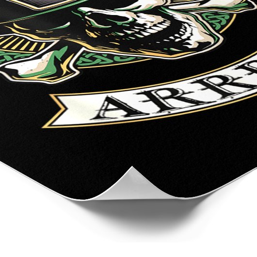 Arrish Irish Rate St Patricks Day, Rate Men Funny Poster (Hoek)