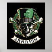 Arrish Irish Rate St Patricks Day, Rate Men Funny Poster (Voorkant)