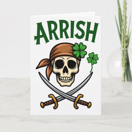 Arrish Piraat Ierse Kaart (Voorkant)