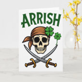 Arrish Piraat Ierse Kaart (Gele Bloem)