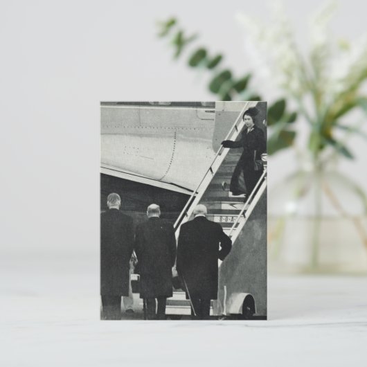 Arrival Queen Elizabeth II als koningin Briefkaart (Staand voorkant)