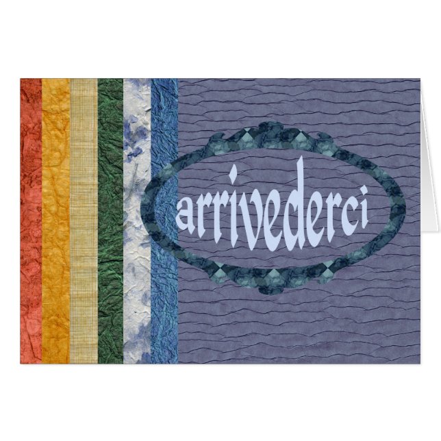 Arrivederci (Voorkant Horizontaal)