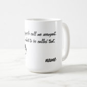 Arrogant Koffiemok (Voorkant rechts)