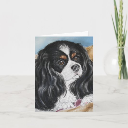 Arrogante de notakaart van Charles Spaniel van de Kaart (Voorkant)