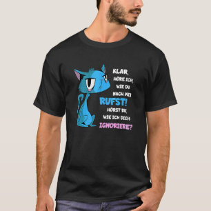 Arrogante kat hoor je me dat ik je negeer kater t-shirt