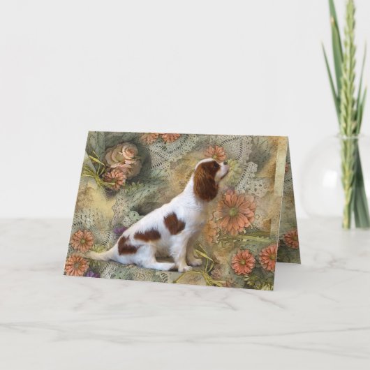Arrogante Koning Charles Spaniel Card Bedankkaart (Voorkant)