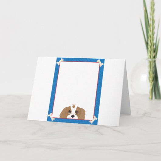 Arrogante Koning Charles Spaniel Frame Kaart (Voorkant)