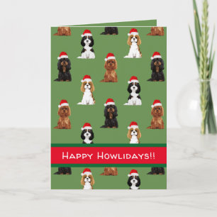 Arrogante Koning Charles Spaniel Holiday Card Feestdagen Kaart