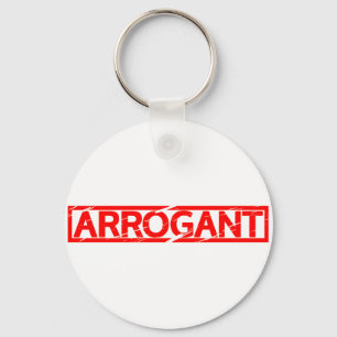 Arrogante stempel sleutelhanger