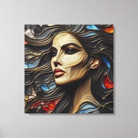 Arrogantie onthuld - AI opnieuw Canvas Afdruk (Voorkant)