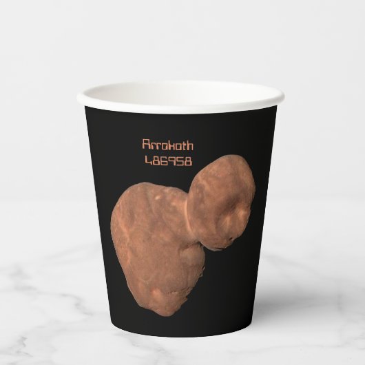 Arrokoth object in de Kuipergordel Papieren Bekers (Voorkant)