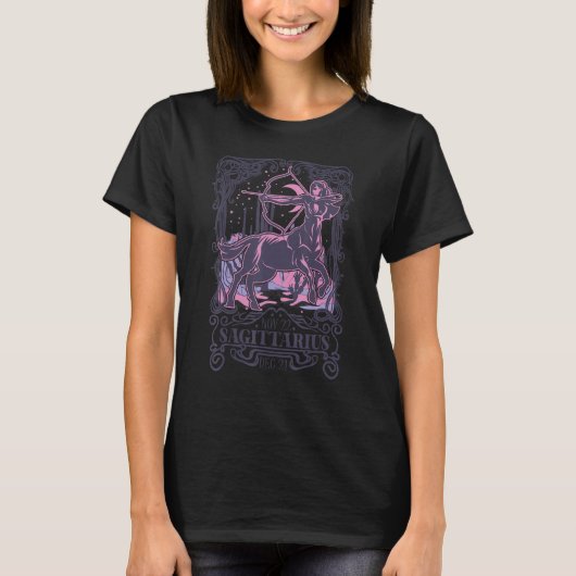 Arrow Archer Zodiac Sign Horoscope Sagittarius Dec T-shirt (Voorkant)