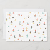 Arrow Baby shower Invitation Kaart (Achterkant)