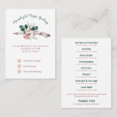 Arrow Boho Spell Jar Candle Kit Visitekaartje (Voorkant / Achterkant)