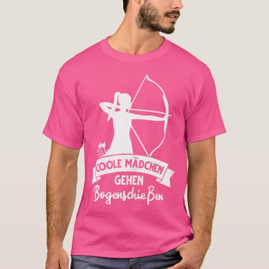Arrow Bow Archery Cool Girls Walking Archery T-shirt (Voorkant)
