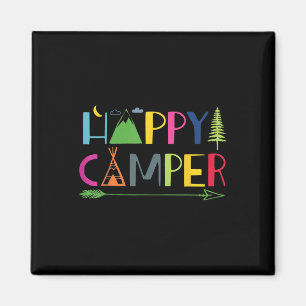 Arrow Camper Happy Summer Camp Camping Gift Mannen Magneet