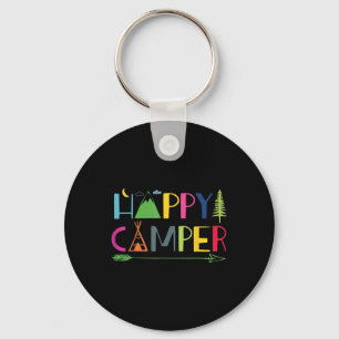Arrow Camper Happy Summer Camp Camping Gift Mannen Sleutelhanger