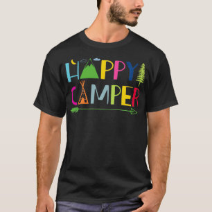 Arrow Camper Happy Summer Camp Camping Gift Mannen T-shirt