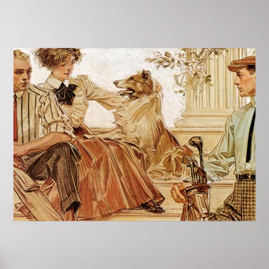 Arrow Collar advertisement, 1910 by Leyendecker Poster (Voorkant)