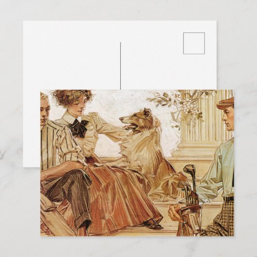 Arrow Collar tegenwerking, 1910 by Leyendecker Briefkaart (Voorkant / Achterkant)