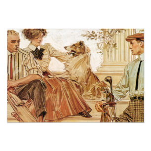 Arrow Collar tegenwerking, 1910 by Leyendecker Foto Afdruk