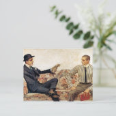 Arrow Collar tegenwerking, 1912 by Leyendecker Briefkaart (Staand voorkant)