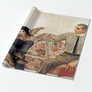 Arrow Collar tegenwerking, 1912 by Leyendecker Cadeaupapier