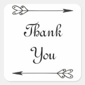 Arrow Dank u Sticker (Voorkant)