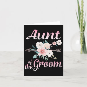 Arrow die een gelukkige tante van de Groom Bride H Kaart
