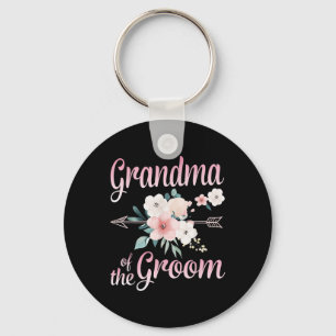 Arrow Flower Happy Grandma van de Groom Bride Husb Sleutelhanger